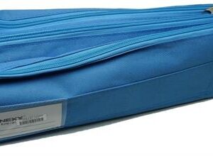 Nexx Fabric 3 Pocket 33cm Pencil Bag Lt. Blue