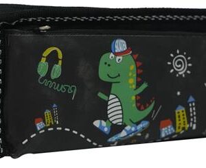 Brainware Fabric 2 Pocket 20cm Pencil Bag With Combination