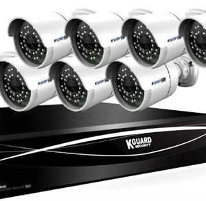 KGuard 16 Channel HD Series With 8 Cameras Combo Kit