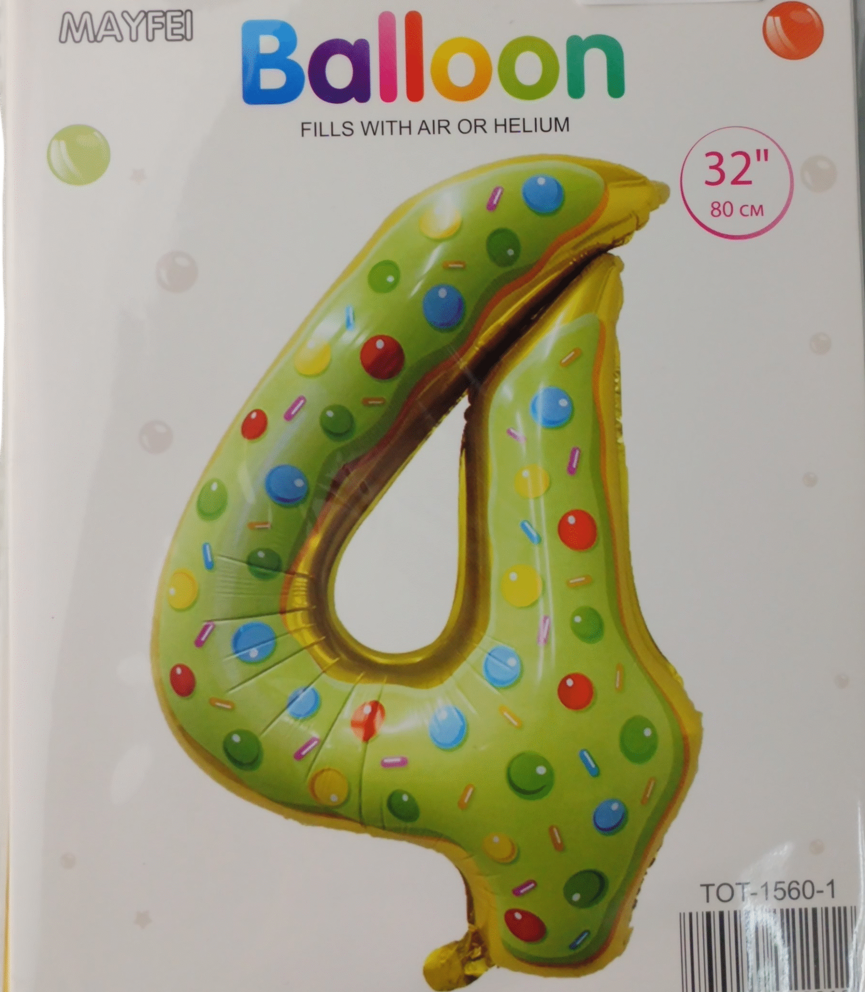 Casey 102cm Donut Balloon Number 4